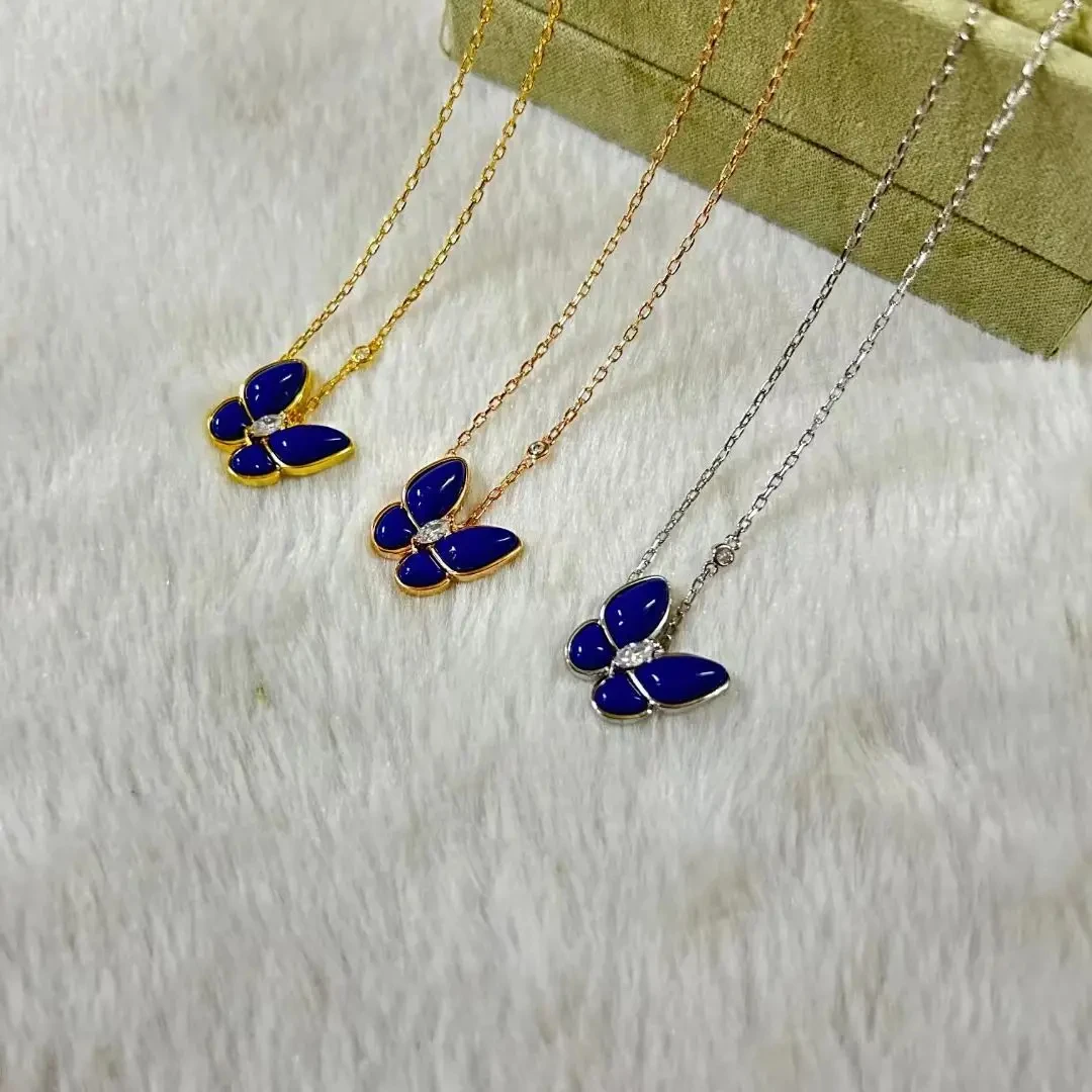 925 Sterling Silver brand jewelry for women's blue Lapis Butterfly wedding jewelry necklace ring
925 Sterling Silver brand jewelry for women's blue Lapis Butterfly wedding jewelry necklace ring