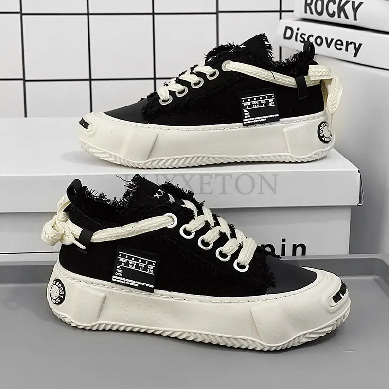Sneakers Casual Men Soft Sole Running Shoes Fashion Casual Leather/Canvas Breathable Height Increased Flat Platform Board Shoes
Sneakers Casual Men Soft Sole Running Shoes Fashion Casual Leather/Canvas Breathable Height Increased Flat Platform Board Shoes