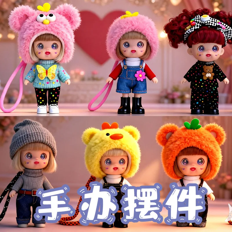 Cute figurine display item for collectibles, girl plush doll keychain, mobile phone hanger, holiday gift
Cute figurine display item for collectibles, girl plush doll keychain, mobile phone hanger, holiday gift