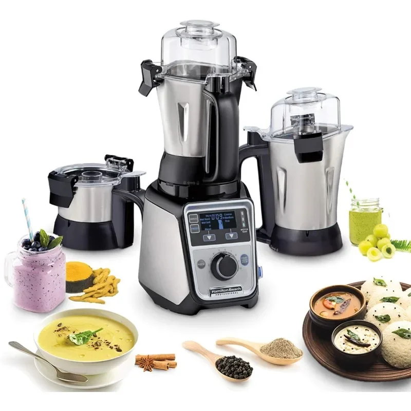Hamilton Beach Professional 4-in-1 Juicer Mixer Grinder, Commercial-Grade 3 Leakproof Jars, for Wet and Dry Spices
Hamilton Beach Professional 4-in-1 Juicer Mixer Grinder, Commercial-Grade 3 Leakproof Jars, for Wet and Dry Spices