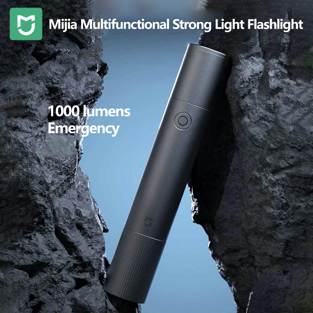 Mijia Multifunctional Strong Light Flashlight Zoom Type-C 10W Portable Power Bank 3200mAh IP54 Waterproof 1000lm Lighting
Mijia Multifunctional Strong Light Flashlight Zoom Type-C 10W Portable Power Bank 3200mAh IP54 Waterproof 1000lm Lighting