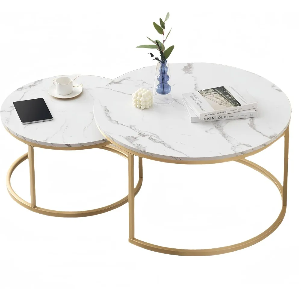 Set of 2 Round Coffee Table, Marble Design, Modern Living Room, Diameter: 70 x 45 cm, Diameter: 50 x 40 cm, Height: 50 x 40 cm,
Set of 2 Round Coffee Table, Marble Design, Modern Living Room, Diameter: 70 x 45 cm, Diameter: 50 x 40 cm, Height: 50 x 40 cm,