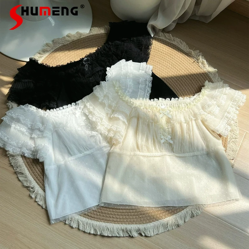 Soft Sheer Mesh Inner 3 Color Short Sleeves Blouse Off Shoulder Lightweight Breathable Summer Versatile Casual Ladies Shirt Top
Soft Sheer Mesh Inner 3 Color Short Sleeves Blouse Off Shoulder Lightweight Breathable Summer Versatile Casual Ladies Shirt Top