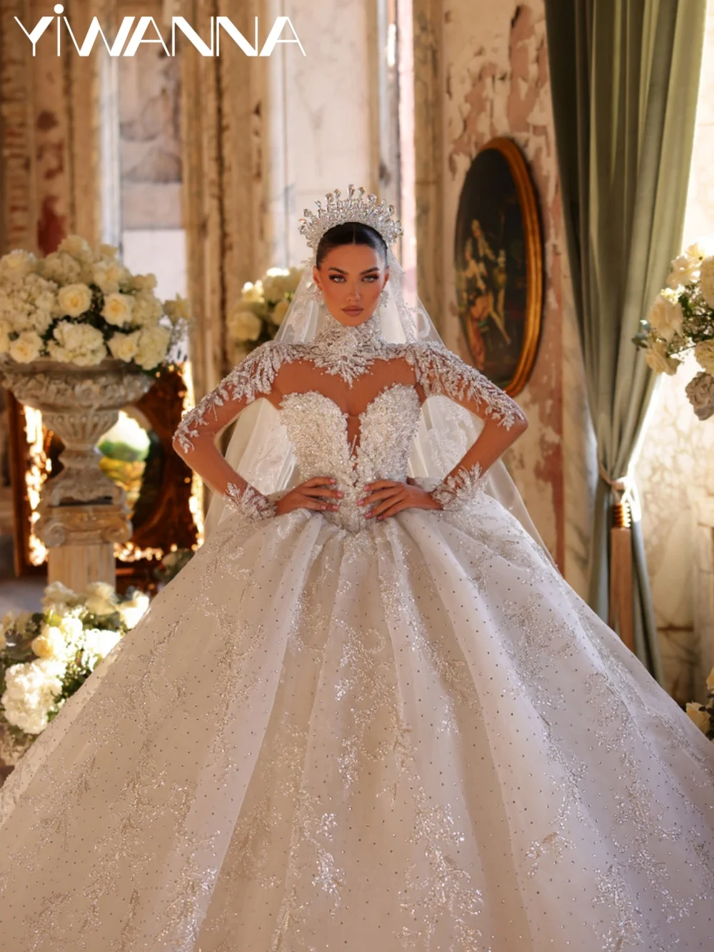 Detachable Sleeve Silver Embroidery Wedding Dress Modest Dreamy Bridal Gown Customized Gorgeous Ball Gowns Dresses For Bride
Detachable Sleeve Silver Embroidery Wedding Dress Modest Dreamy Bridal Gown Customized Gorgeous Ball Gowns Dresses For Bride