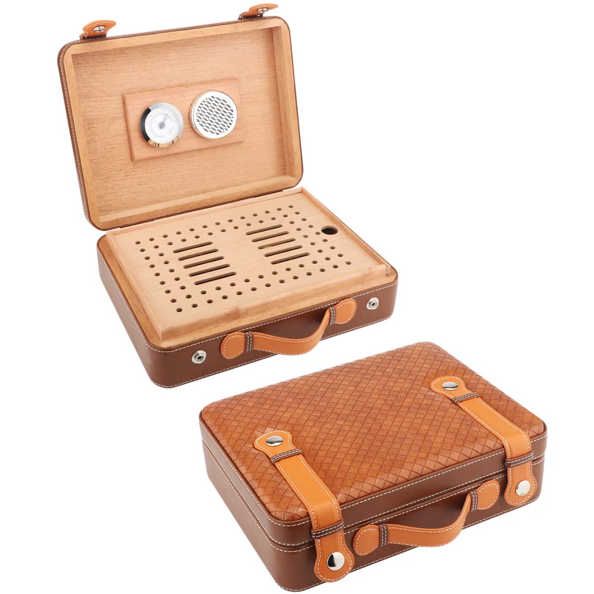 XIFEI Travel Cigar Humidor Box W/Hygrometer Humidifier 50pcs Capacity Cedar Wood Cabinet For Cohiba Portable Smoking Accessories
XIFEI Travel Cigar Humidor Box W/Hygrometer Humidifier 50pcs Capacity Cedar Wood Cabinet For Cohiba Portable Smoking Accessories