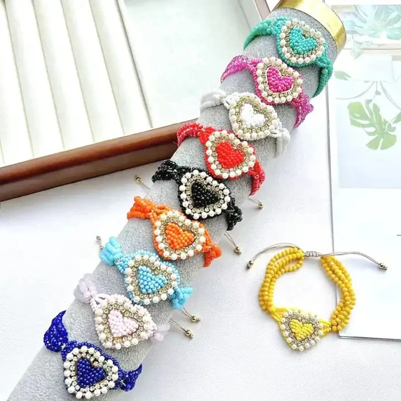 5PCS, Bohemia Creative Heart LOVE Bracelet For Women Adjustable Crystal Tassel Wrist Fashion Jewelry
5PCS, Bohemia Creative Heart LOVE Bracelet For Women Adjustable Crystal Tassel Wrist Fashion Jewelry