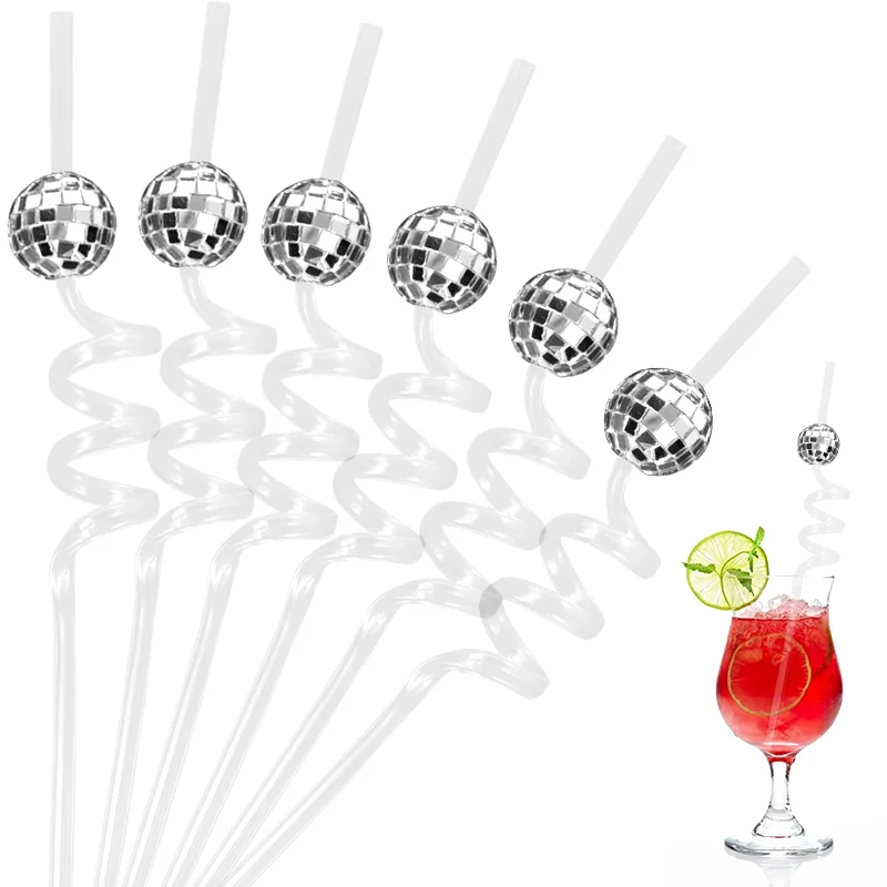 6pcs Mirror Disco Ball Straws 70s Disco Party Decor Birthday Wedding Bachelorette Hen Bar Party Supply Cocktail Drinking Straw
6pcs Mirror Disco Ball Straws 70s Disco Party Decor Birthday Wedding Bachelorette Hen Bar Party Supply Cocktail Drinking Straw