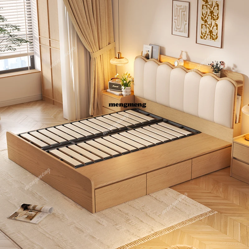 Upholstered Luxury Bed Wood Storage Drawer Tatami Home Bed Modern Liter Living Cama De Lujo Para Dormitorio Bedroom
Upholstered Luxury Bed Wood Storage Drawer Tatami Home Bed Modern Liter Living Cama De Lujo Para Dormitorio Bedroom