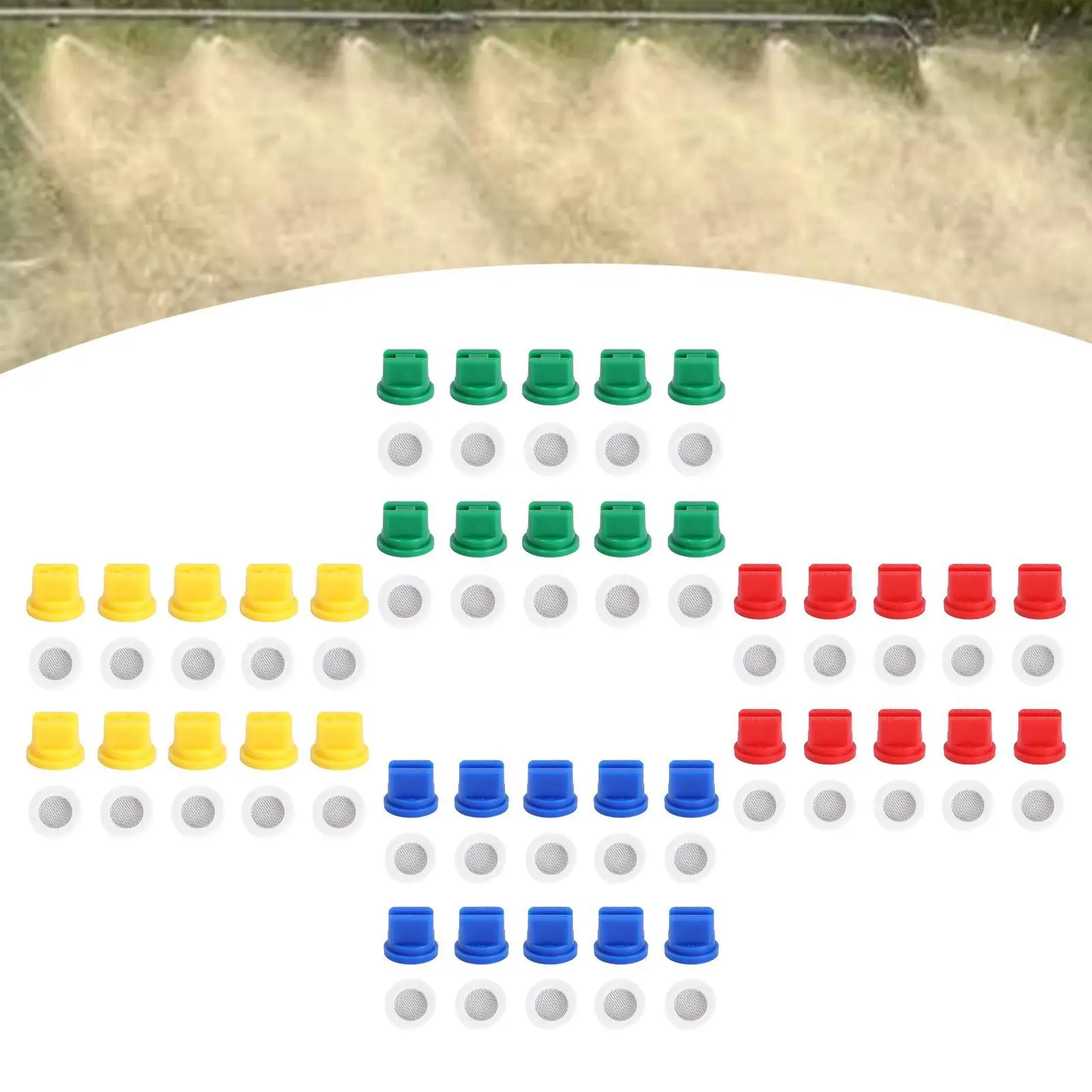 Плоская вентиляторная насадка, комплект насадок-распылителя из АБС-пластика для наружного сельскохозяйственного опрыскивания, охлаждения и подавления пыли
Плоская вентиляторная насадка, комплект насадок-распылителя из АБС-пластика для наружного сельскохозяйственного опрыскивания, охлаждения и подавления пыли