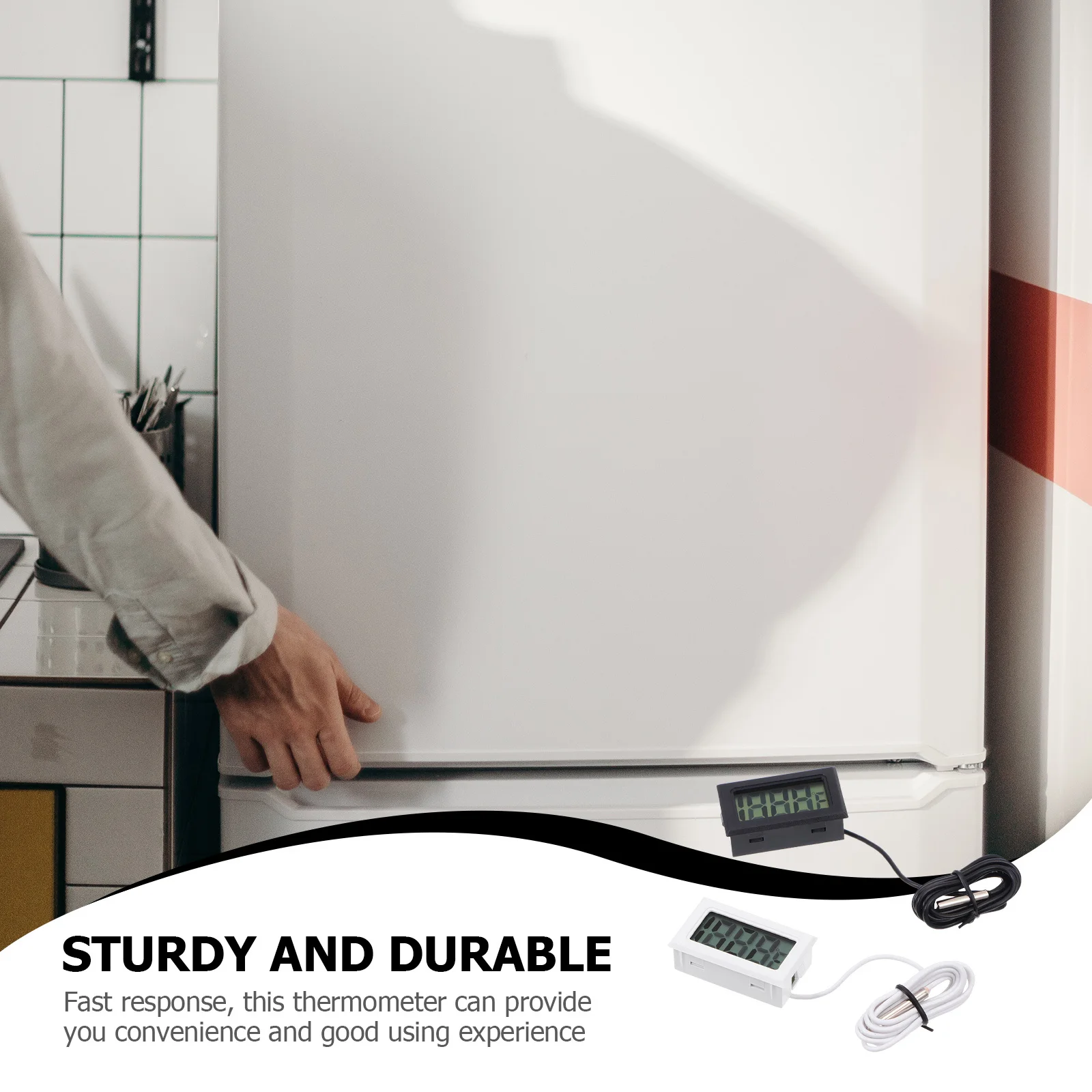 2Pcs Embedded Thermometer Electronic Digital Thermometers Compact Size for Refrigerator Water Tank Temperature Gauge
2Pcs Embedded Thermometer Electronic Digital Thermometers Compact Size for Refrigerator Water Tank Temperature Gauge