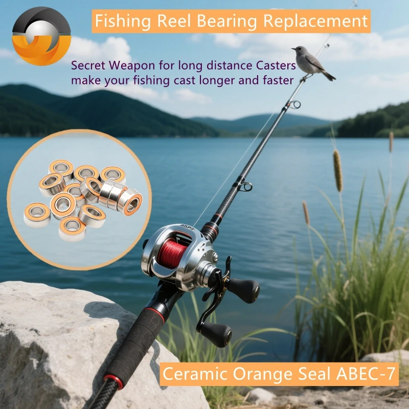 10PCS Hybrid Ceramic Bearing Stainless Bait Casting Spinning Fishing Reel S694 SMR63 SMR95 SMR105 SMR115 S623 SMR128 2RS Bearing
10PCS Hybrid Ceramic Bearing Stainless Bait Casting Spinning Fishing Reel S694 SMR63 SMR95 SMR105 SMR115 S623 SMR128 2RS Bearing