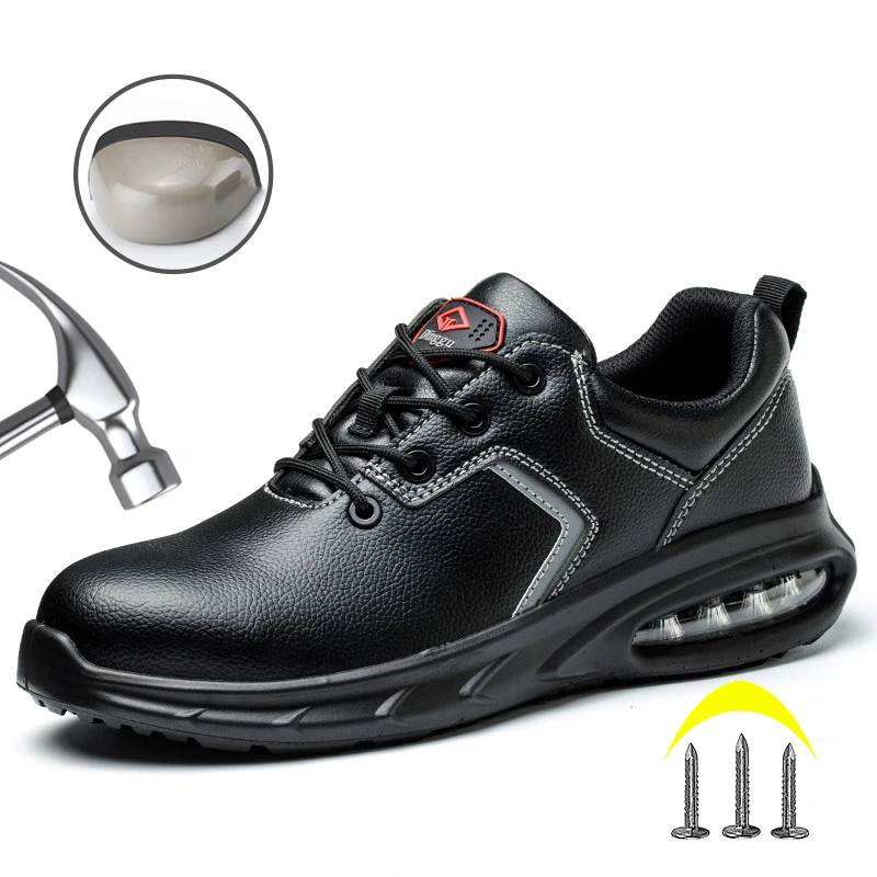 Men Leather Work Shoes Indestructible Anti Smash Safety Shoes Steel Toe Wear Resistant Safety Work Boots Lightweight Sneakers
Men Leather Work Shoes Indestructible Anti Smash Safety Shoes Steel Toe Wear Resistant Safety Work Boots Lightweight Sneakers