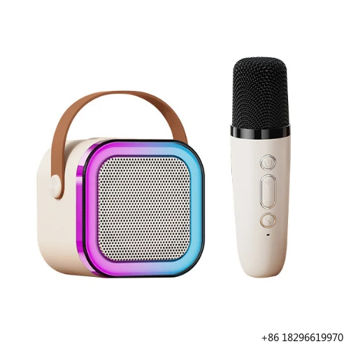 bluetooth speaker, mini RGB LED karaoke audio player, waterproof stereo speaker support USB TF card for phone computer
bluetooth speaker, mini RGB LED karaoke audio player, waterproof stereo speaker support USB TF card for phone computer
