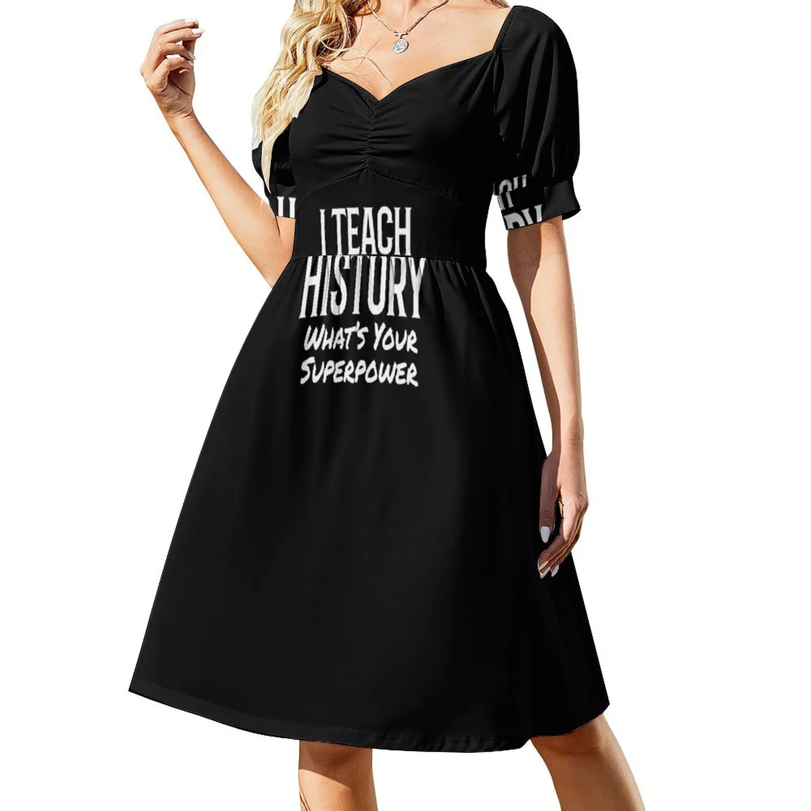 Superpower History Teacher Gift Short-Sleeved Dress Women's skirt Elegant gowns
Superpower History Teacher Gift Short-Sleeved Dress Women's skirt Elegant gowns