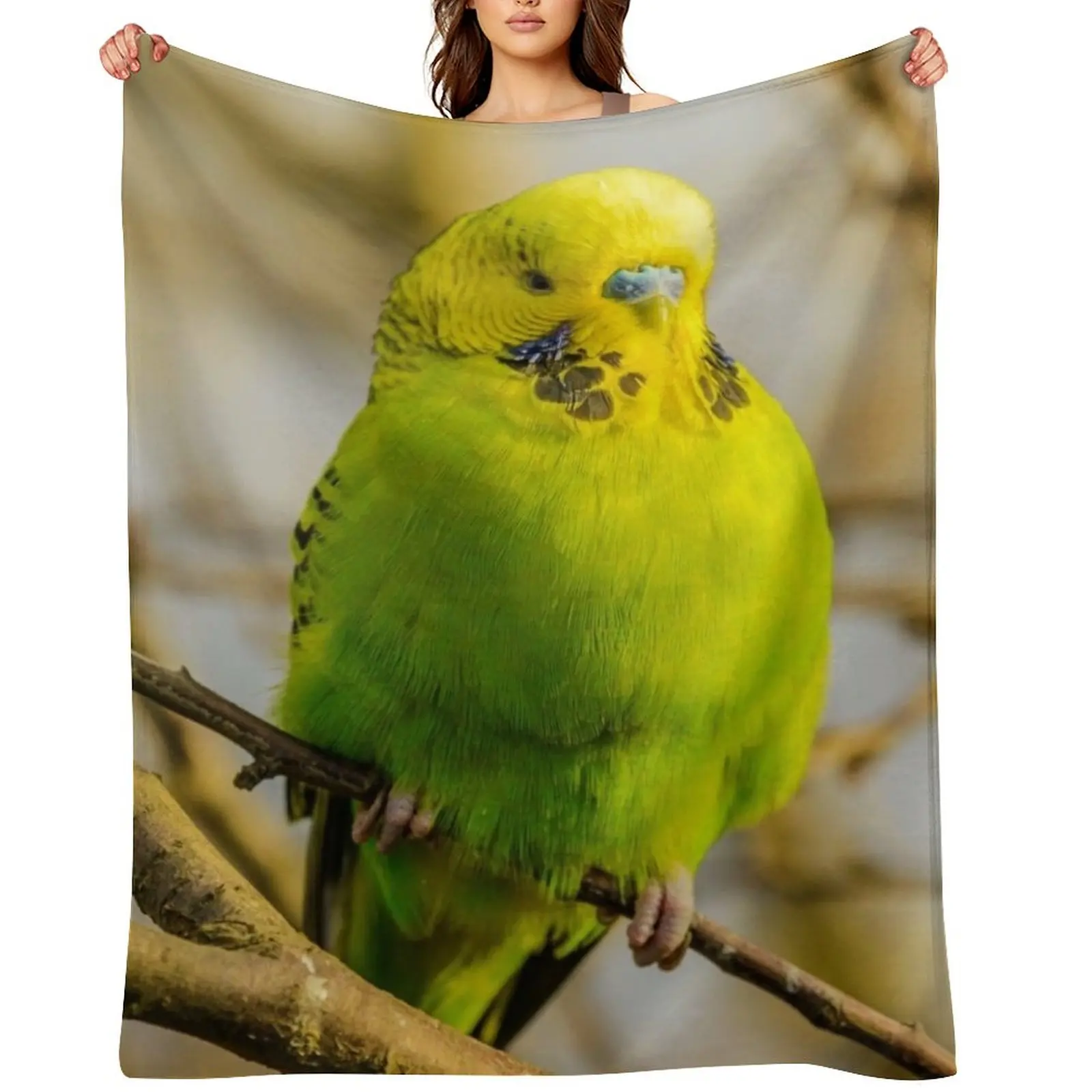 Green Budgie Parakeet Throw Blanket Baby warm winter decorative Decoratives Blankets
Green Budgie Parakeet Throw Blanket Baby warm winter decorative Decoratives Blankets