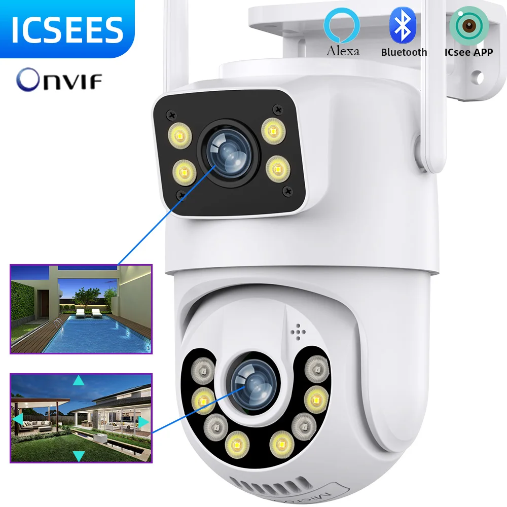 IP Surveillance Camera 4K Security Protection Wireless Camera Dual Lens Outdoor Wifi Camera Waterproof External AI Track ICsee
IP Surveillance Camera 4K Security Protection Wireless Camera Dual Lens Outdoor Wifi Camera Waterproof External AI Track ICsee