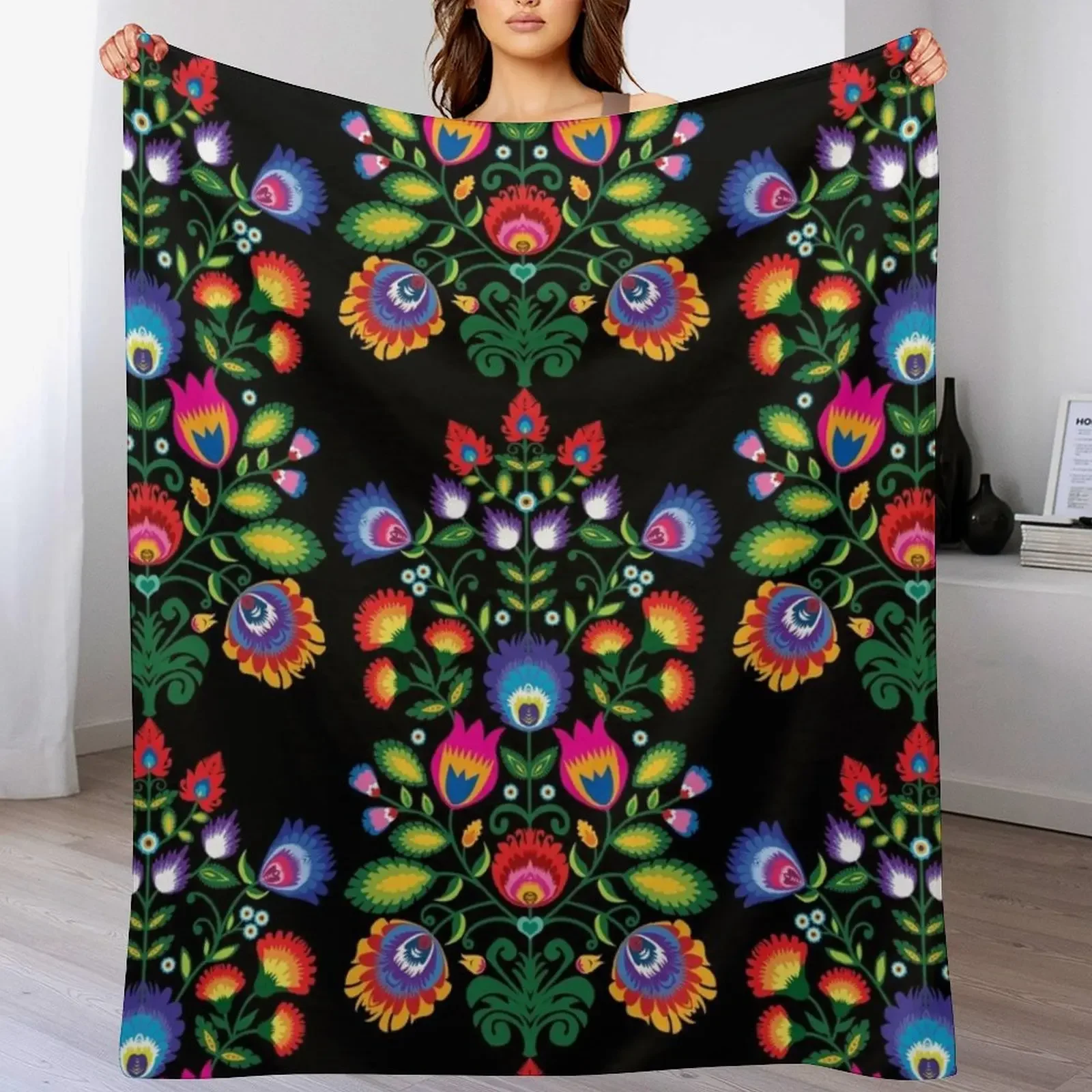 Polish Folklore Wycinanki Throw Blanket Thin Soft Blanket for Summer Night Sleeping
Polish Folklore Wycinanki Throw Blanket Thin Soft Blanket for Summer Night Sleeping