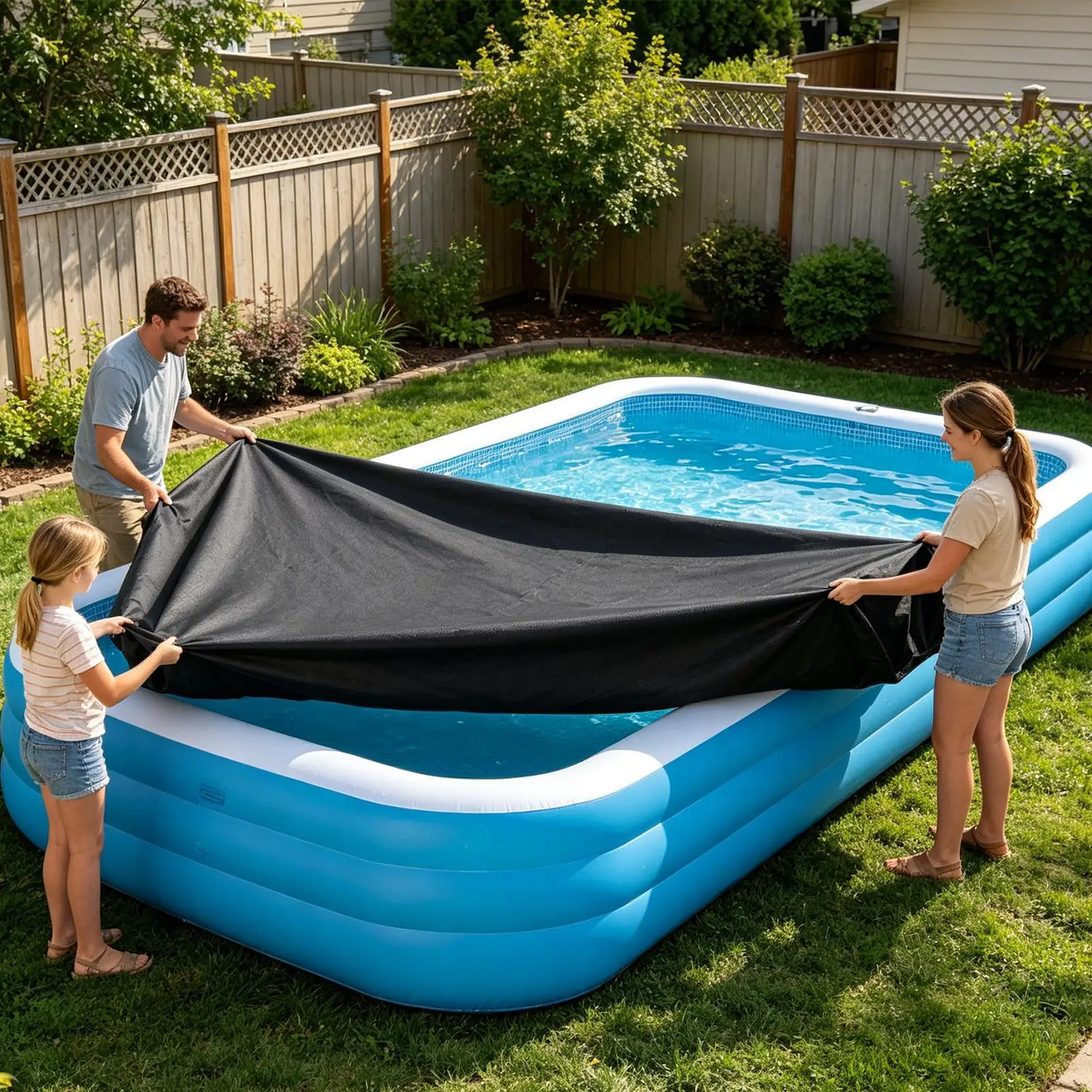 Pool Covers Windproof Dustproof UV Protection Inflatable Pool Cover For Outdoor Backyard Garden Winter Home Summer Vacation Lawn
Pool Covers Windproof Dustproof UV Protection Inflatable Pool Cover For Outdoor Backyard Garden Winter Home Summer Vacation Lawn