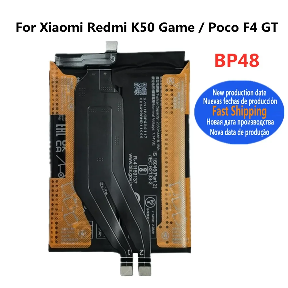 Аккумулятор BP48 на 2024 мАч для Xiaomi Redmi K50 / Poco F4 GT, аккумулятор для телефона, быстрая доставка, 4700 лет
Аккумулятор BP48 на 2024 мАч для Xiaomi Redmi K50 / Poco F4 GT, аккумулятор для телефона, быстрая доставка, 4700 лет