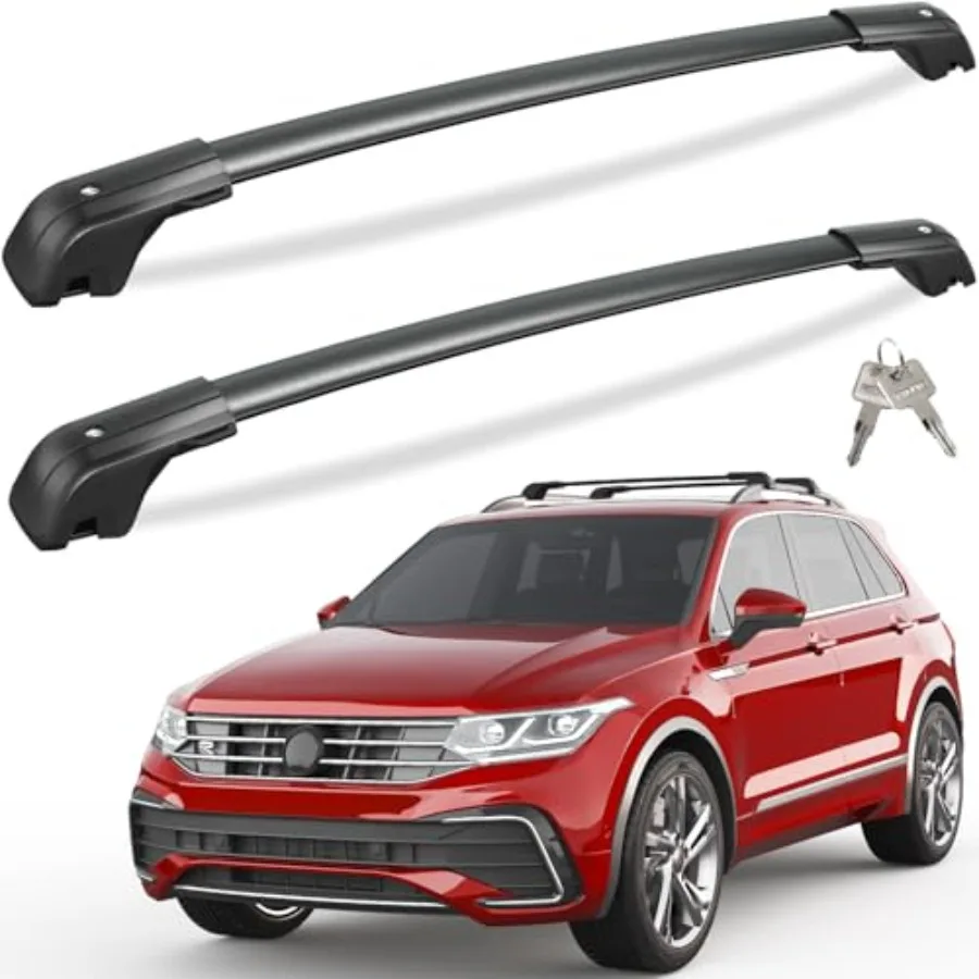 330lbs All-Aluminum Roof Rack Cross Bars for Volkswagen VW Tiguan 2018-2026 Taos 2022-2026 Black Heavy Duty Lockable Roof Rails
330lbs All-Aluminum Roof Rack Cross Bars for Volkswagen VW Tiguan 2018-2026 Taos 2022-2026 Black Heavy Duty Lockable Roof Rails