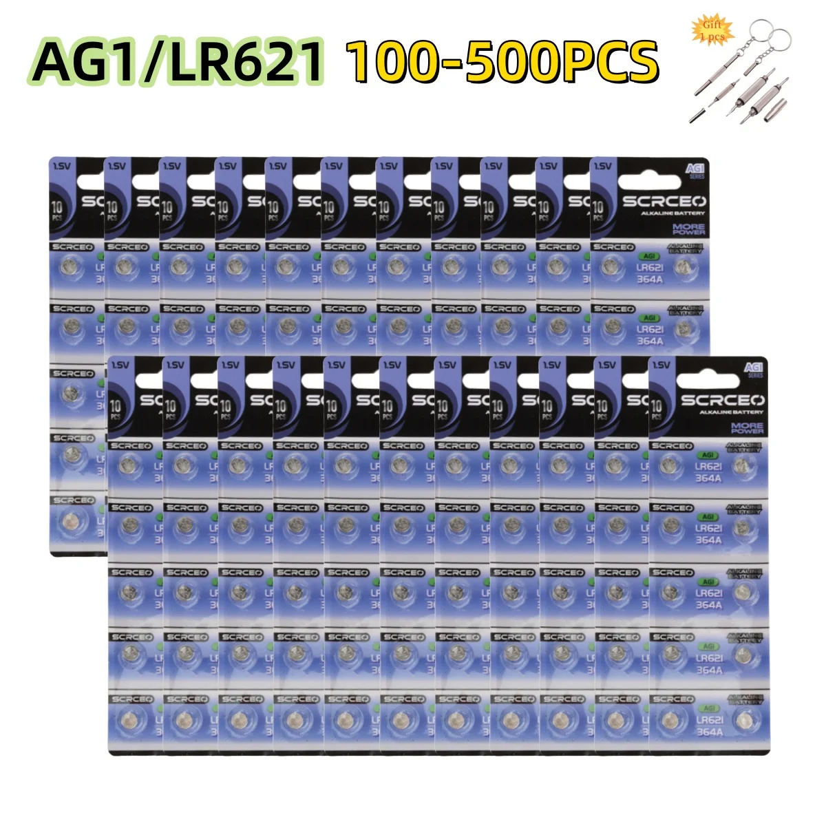 100-500Pcs AG1 LR621 364 Watch Battery 1.55V 364 SR621SW LR621 621 LR60 CX60 Alkaline Button Cell Batteries for Watch Toys
100-500Pcs AG1 LR621 364 Watch Battery 1.55V 364 SR621SW LR621 621 LR60 CX60 Alkaline Button Cell Batteries for Watch Toys