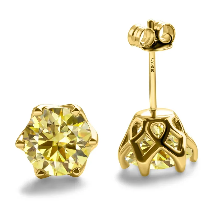 1-2 Carat D Color Moissanite Earrings For Women 100%925 Sterling Silver Ear Studs Fashionable and Brilliant
1-2 Carat D Color Moissanite Earrings For Women 100%925 Sterling Silver Ear Studs Fashionable and Brilliant