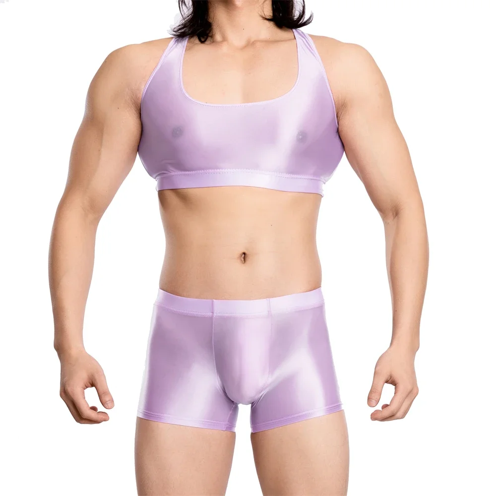 Мужской однотонный жилет, комплекты нижнего белья, спортивные укороченные топы без рукавов для фитнеса + шорты-боксеры, сексуальные мужские масляные глянцевые гладкие майки
Мужской однотонный жилет, комплекты нижнего белья, спортивные укороченные топы без рукавов для фитнеса + шорты-боксеры, сексуальные мужские масляные глянцевые гладкие майки