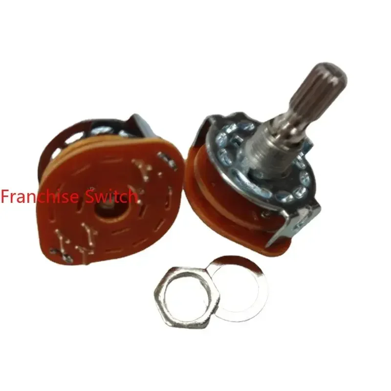 10PCS Band Rotary Switch Chassis Signal Transfer 2Pole 2Gears 20mm Flower Shaft
10PCS Band Rotary Switch Chassis Signal Transfer 2Pole 2Gears 20mm Flower Shaft