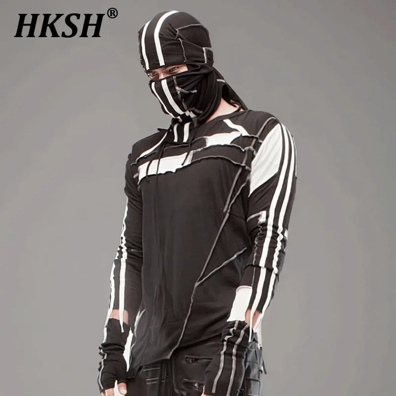 HKSH Spring Summer New Men's Tide Waste Land Asymmetric Color Block Slim Cotton T-shirts Casual Long Sleeve Techwear Tees HK5870
HKSH Spring Summer New Men's Tide Waste Land Asymmetric Color Block Slim Cotton T-shirts Casual Long Sleeve Techwear Tees HK5870