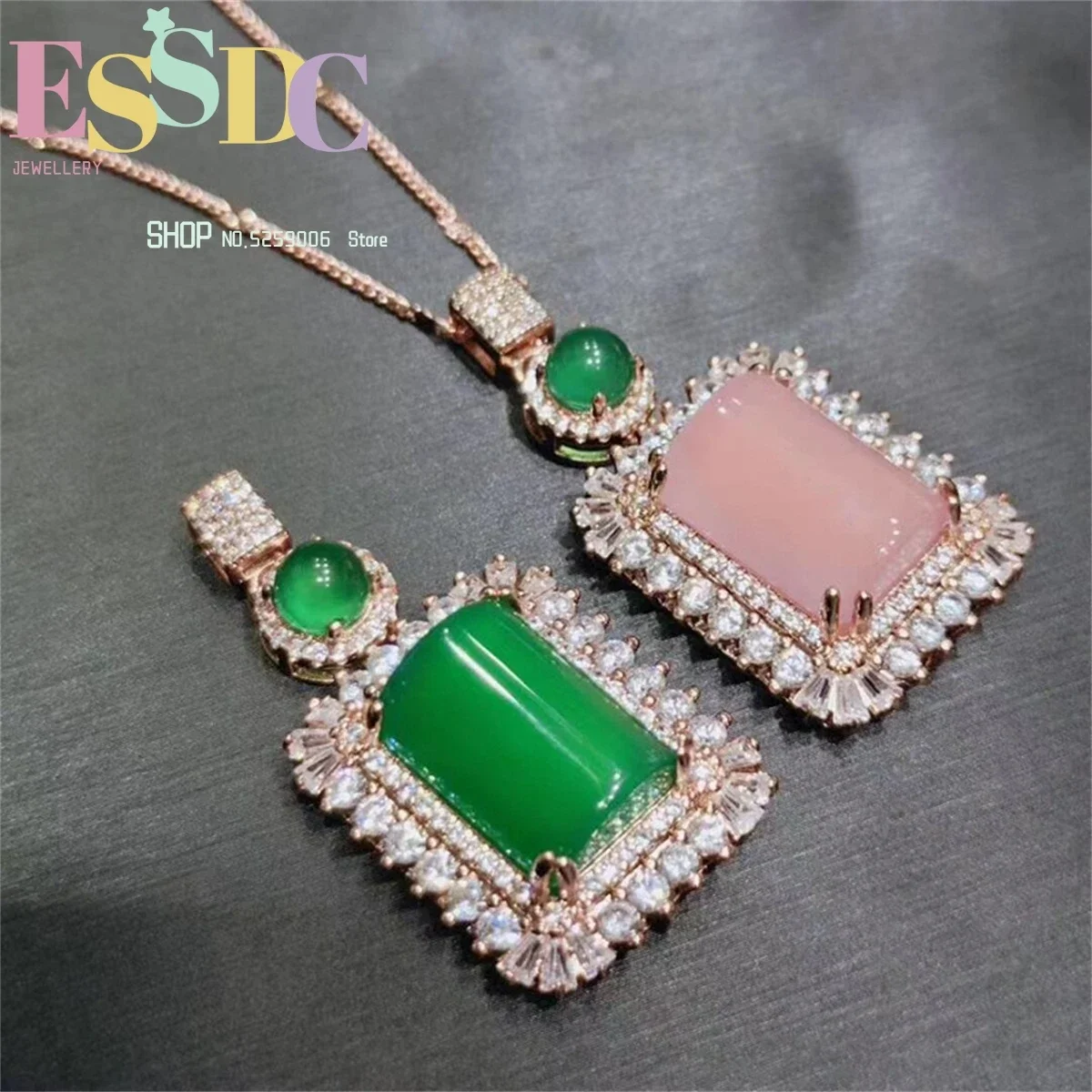 Wholesale 925 Silver Inlaid Ice Chalcedony Semi-cylindrical Pendant Necklace Women Fashion All-match Sweater Chain Pink Chalcedo
Wholesale 925 Silver Inlaid Ice Chalcedony Semi-cylindrical Pendant Necklace Women Fashion All-match Sweater Chain Pink Chalcedo