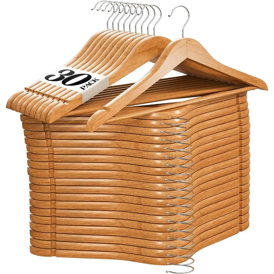 Деревянные вешалки, 30 шт., из натурального дерева, прочные, для тяжелых вещей, нескользящие, для курток, рубашек, брюк и костюмов, премиум-класса, из массива дерева
Деревянные вешалки, 30 шт., из натурального дерева, прочные, для тяжелых вещей, нескользящие, для курток, рубашек, брюк и костюмов, премиум-класса, из массива дерева