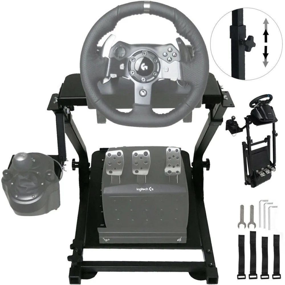Racing Simulator Cockpit Steering Wheel Stand for G29 G920 Thrustmaster
Racing Simulator Cockpit Steering Wheel Stand for G29 G920 Thrustmaster