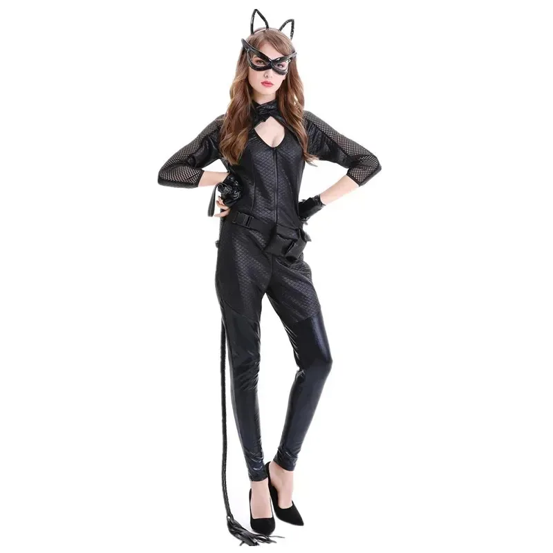 Halloween Sexy Women Faux Leather Fetish Erotic Bodysuit Nightclub Cosplay Party Catsuit Catwomen Costume Exotic Jumpsuit ir;l5
Halloween Sexy Women Faux Leather Fetish Erotic Bodysuit Nightclub Cosplay Party Catsuit Catwomen Costume Exotic Jumpsuit ir;l5