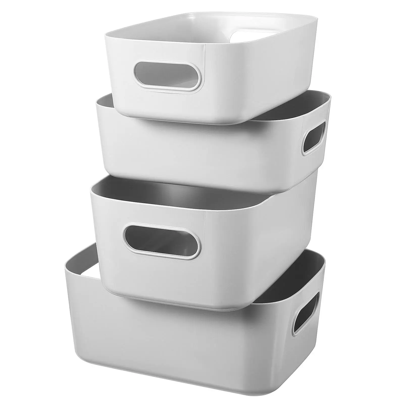 4 Pcs Storage Baskets Medium Gray 2 Small Gray Multi-functional Desktop Organizer Kitchen Bathroom Easy Maintain Modern
4 Pcs Storage Baskets Medium Gray 2 Small Gray Multi-functional Desktop Organizer Kitchen Bathroom Easy Maintain Modern