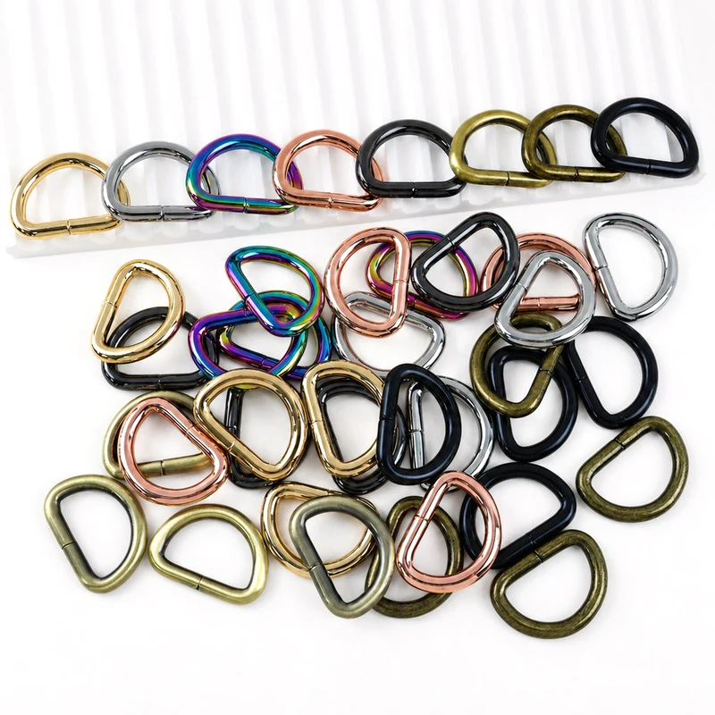 20/50Pcs 16-50mm Metal D Ring Buckles for Bag Backpack Strap Webbing Dog Collar Belt Loop Handbag Hardware DIY Craft Accessories
20/50Pcs 16-50mm Metal D Ring Buckles for Bag Backpack Strap Webbing Dog Collar Belt Loop Handbag Hardware DIY Craft Accessories