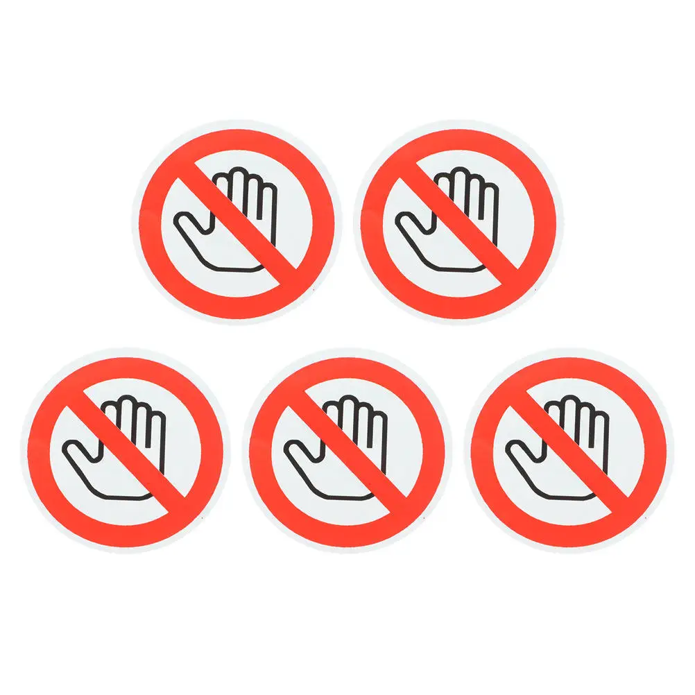 5 листов самоклеящихся предупреждающих наклеек «Не прикасаться», высококонтрастные предупреждающие этикетки для устройств, оборудования, заводов
5 листов самоклеящихся предупреждающих наклеек «Не прикасаться», высококонтрастные предупреждающие этикетки для устройств, оборудования, заводов