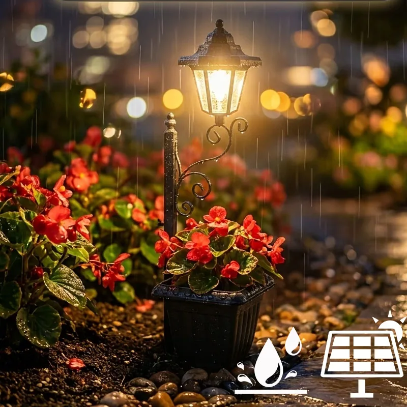 Solar Lamppost Planter Waterproof Outdoor Floor Stake Landscape Path Light for Garden Walkway Deck Front Porch Ambiance Decor
Solar Lamppost Planter Waterproof Outdoor Floor Stake Landscape Path Light for Garden Walkway Deck Front Porch Ambiance Decor