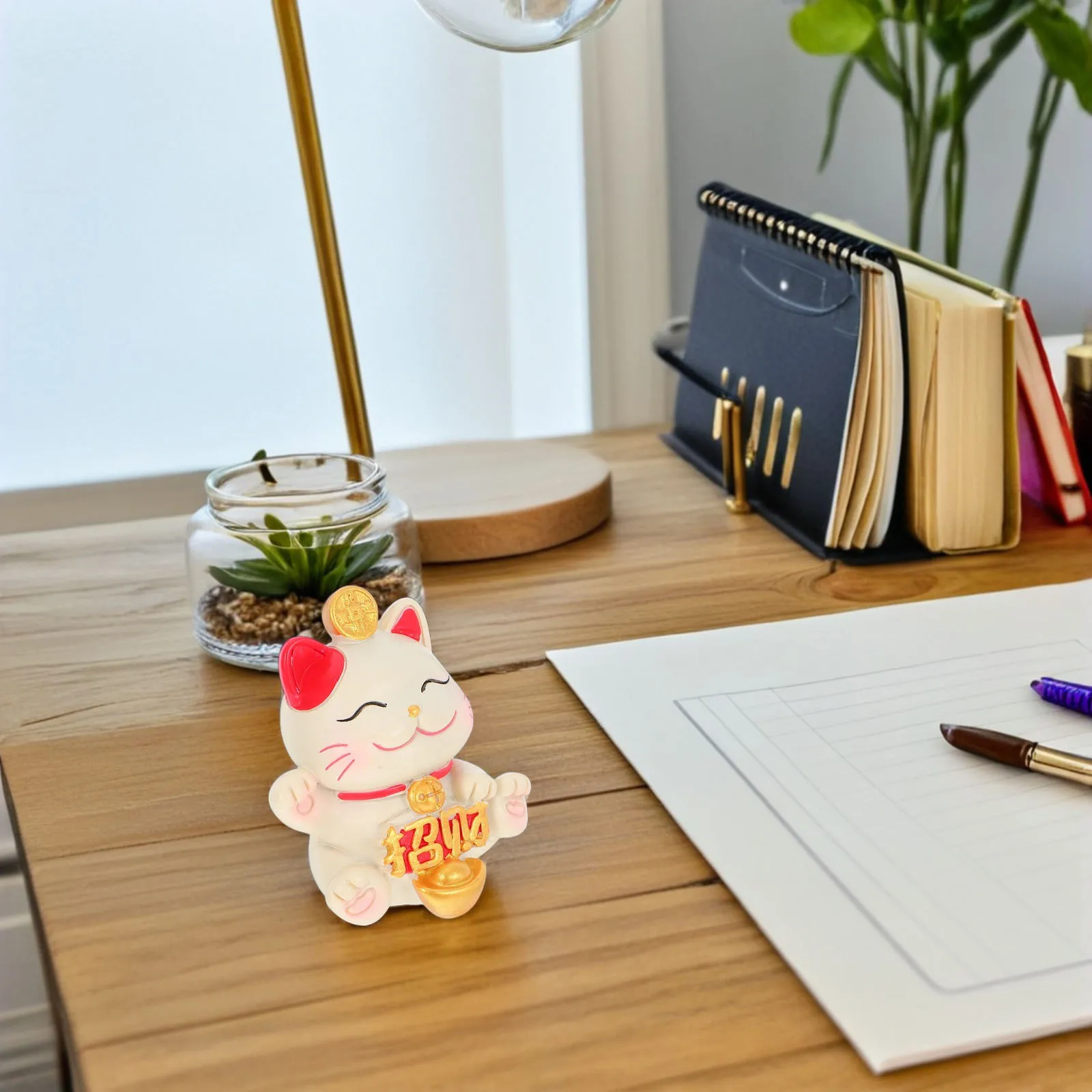 Small Resin Waving Cat Statue Maneki Neko Luck Wealth Attractor for Home Office Desk Car Display Lucky Statue Cat Figurines
Small Resin Waving Cat Statue Maneki Neko Luck Wealth Attractor for Home Office Desk Car Display Lucky Statue Cat Figurines