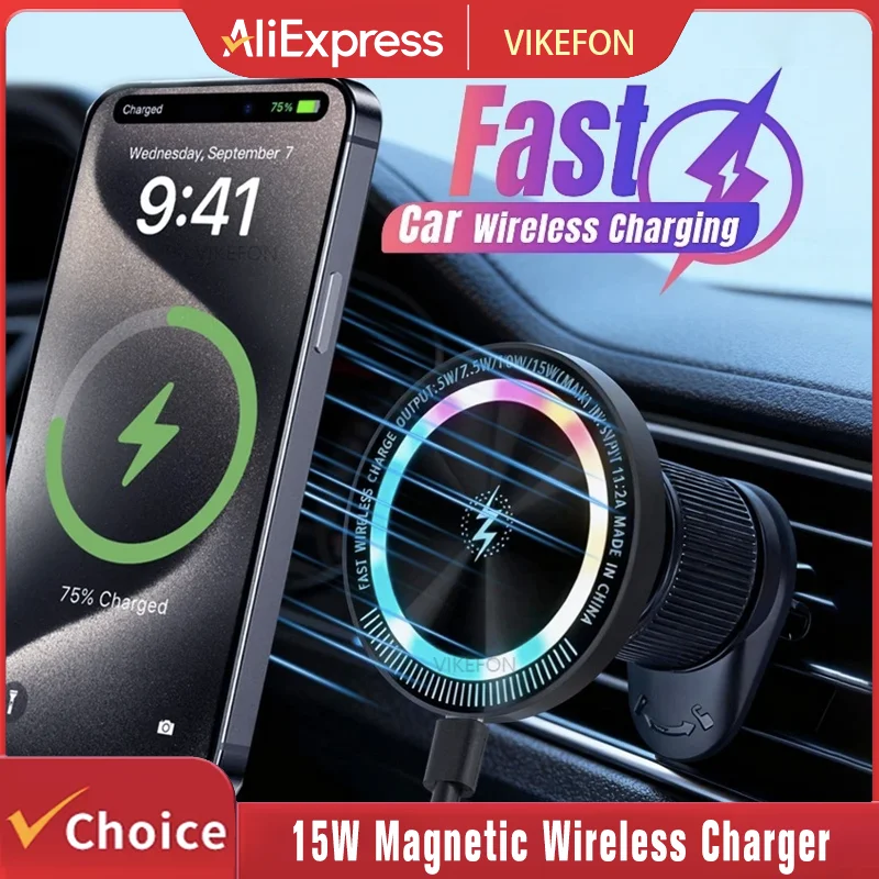 Автомобильная GPS-магнитная подставка для телефона RGB 15 Вт, беспроводная зарядная станция для Magsafe iPhone 17 ~ 12 Pro Max, кронштейн для быстрой зарядки мобильного телефона
Автомобильная GPS-магнитная подставка для телефона RGB 15 Вт, беспроводная зарядная станция для Magsafe iPhone 17 ~ 12 Pro Max, кронштейн для быстрой зарядки мобильного телефона