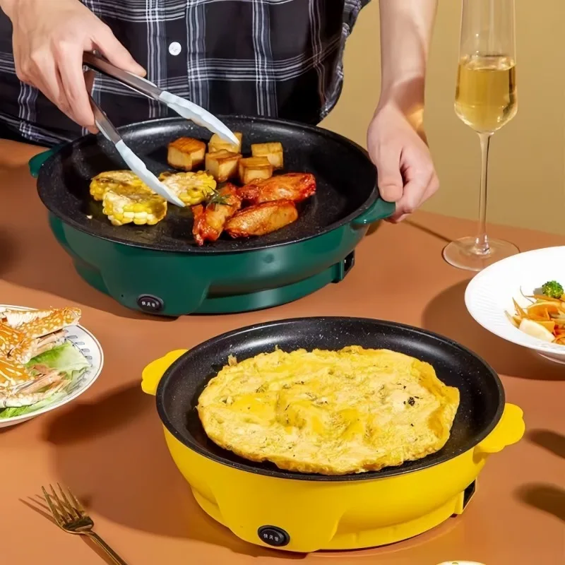 Round multi-functional electric baking pan, integrated grill & griddle for home use
Round multi-functional electric baking pan, integrated grill & griddle for home use