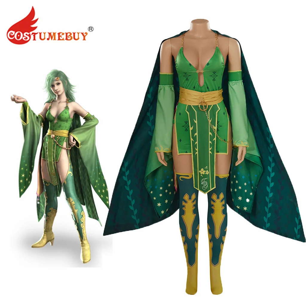 Game FF IV Rydia Cosplay Costume Women Sexy Green Outfits with Cape Cloak FF4 Rydia Costume Halloween Carnival Suit
Game FF IV Rydia Cosplay Costume Women Sexy Green Outfits with Cape Cloak FF4 Rydia Costume Halloween Carnival Suit