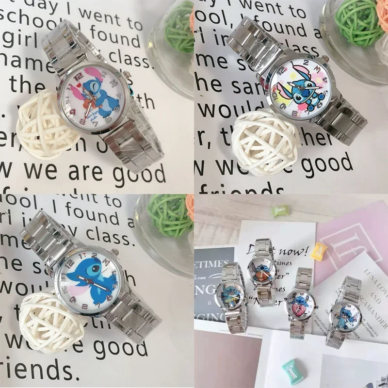 7 Style Disney Stitch Quartz Wristwatches New Children's Boys and Girls Gifts Cartoon Student Stainless Steel Strap Waterproof
7 Style Disney Stitch Quartz Wristwatches New Children's Boys and Girls Gifts Cartoon Student Stainless Steel Strap Waterproof