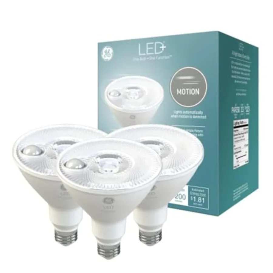 LED+ Motion LED Light Bulbs Outdoor Security Floodlights 15W Warm White 3 Pack
LED+ Motion LED Light Bulbs Outdoor Security Floodlights 15W Warm White 3 Pack