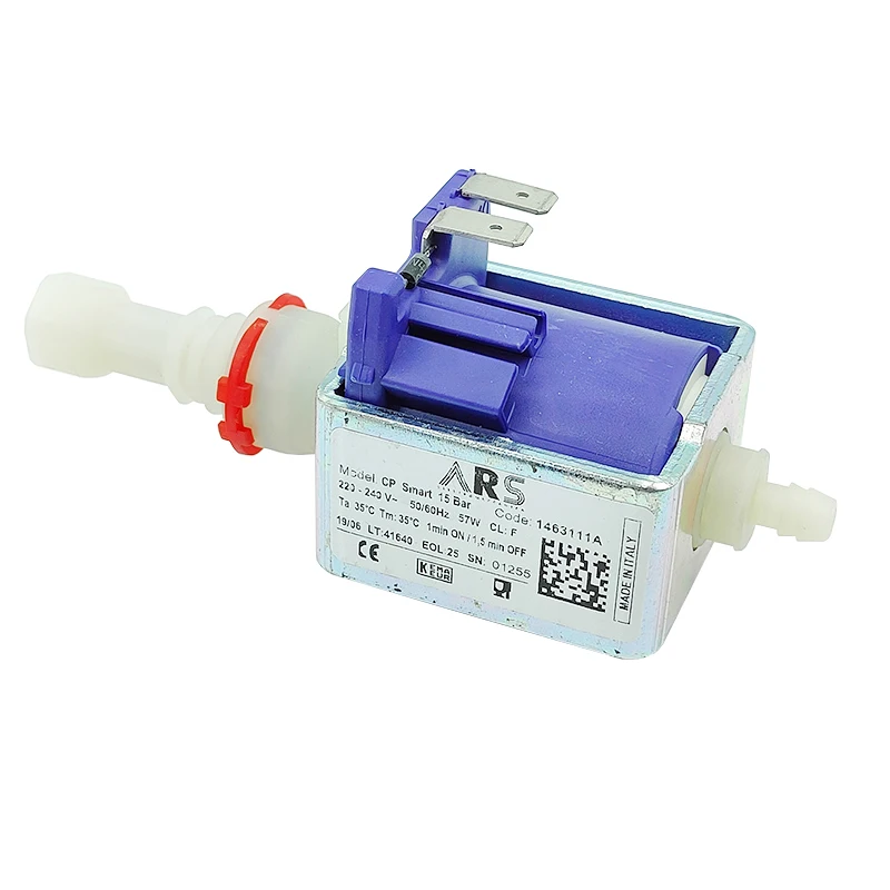 ARS AC 220V 240V 57W Mini Electromagnetic Pump Coffee Machine Water Pump Plunger Pump High Pressure Flow 50 cc/min
ARS AC 220V 240V 57W Mini Electromagnetic Pump Coffee Machine Water Pump Plunger Pump High Pressure Flow 50 cc/min
