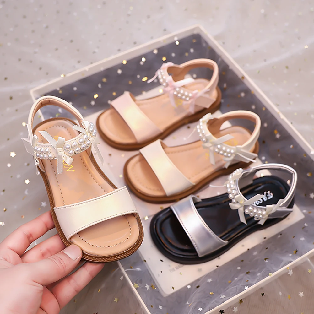 Korean Style Princess Sandals For Girls PU Leather Luxury Pearl Teenager Girl's Sandals Anti-slippery Perform Dance Party Shoes
Korean Style Princess Sandals For Girls PU Leather Luxury Pearl Teenager Girl's Sandals Anti-slippery Perform Dance Party Shoes