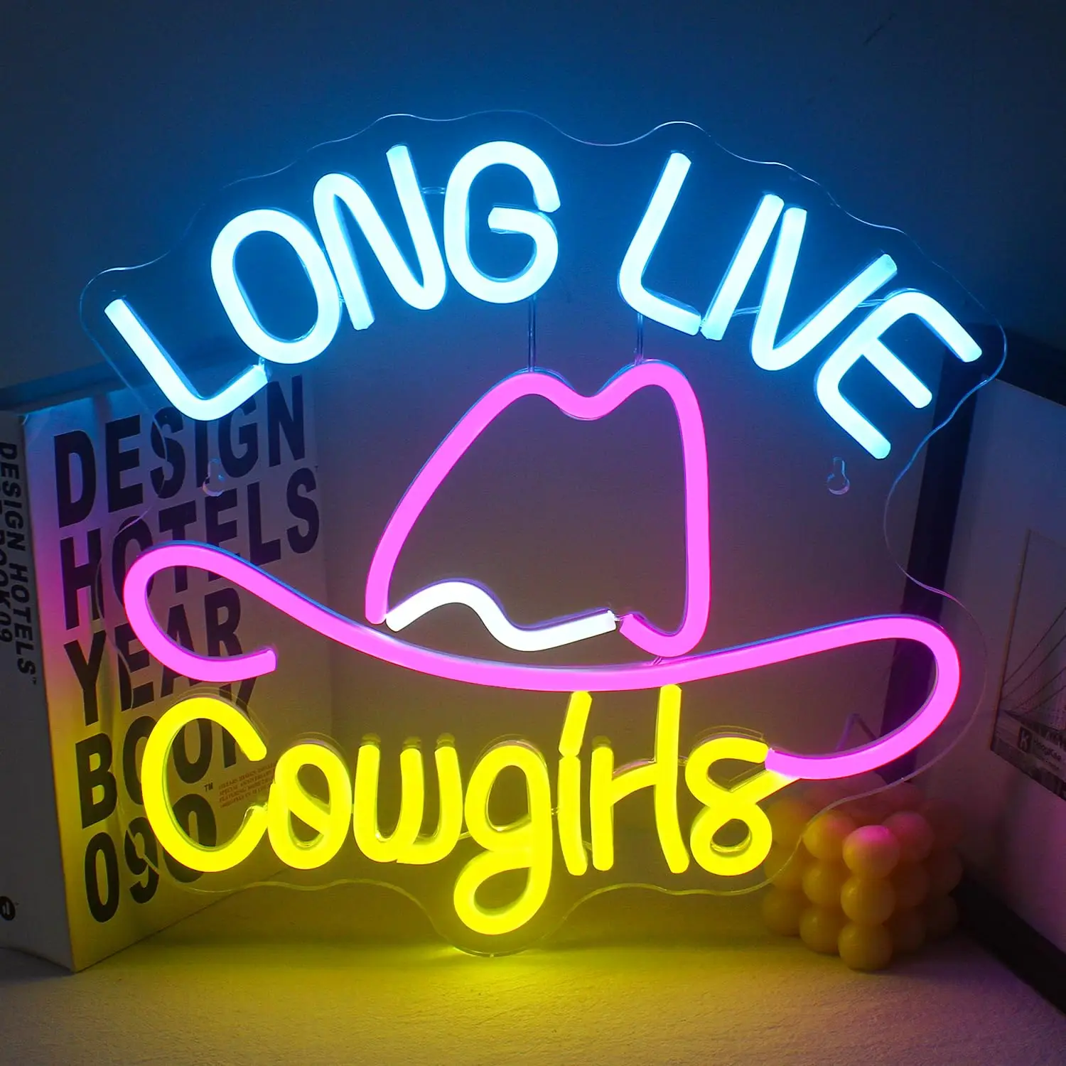 Long Live Cowgirls Neon Sign Cowboy Hat Led Neon Lights for Wall Decor Bedroom Game Room Living Room Beer Bar Western Decoration
Long Live Cowgirls Neon Sign Cowboy Hat Led Neon Lights for Wall Decor Bedroom Game Room Living Room Beer Bar Western Decoration