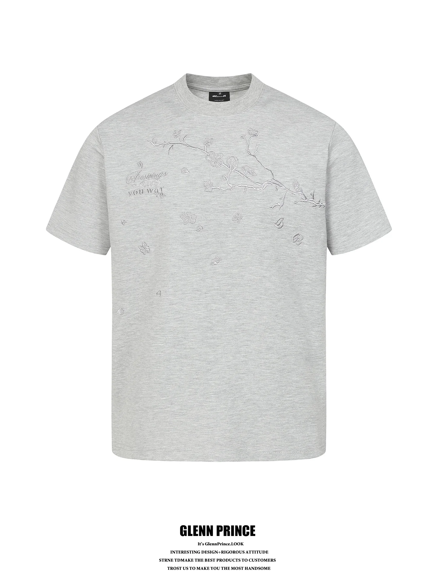 GPstudio American Retro Floral Embroidery 320G Heavyweight Men's T-shirt Short Wide Short Sleeve High Risen Fashion Sense
GPstudio American Retro Floral Embroidery 320G Heavyweight Men's T-shirt Short Wide Short Sleeve High Risen Fashion Sense