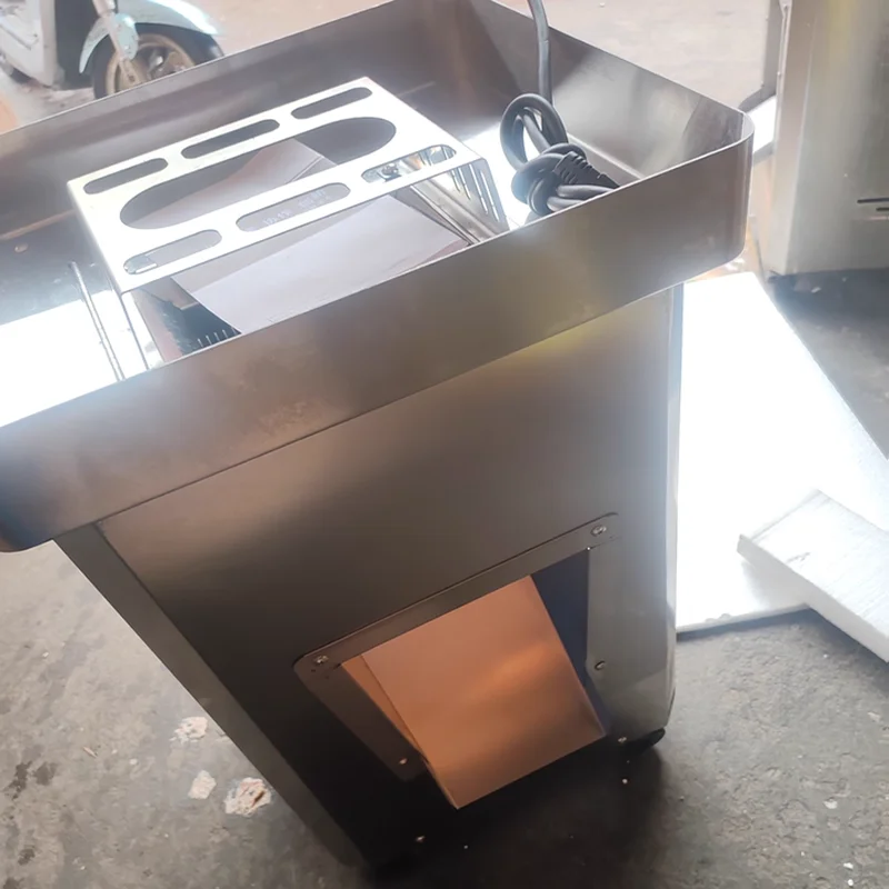 Stainless Steel Fresh Meat Cutter Electric Meat Strip Cutting Machine
Stainless Steel Fresh Meat Cutter Electric Meat Strip Cutting Machine
