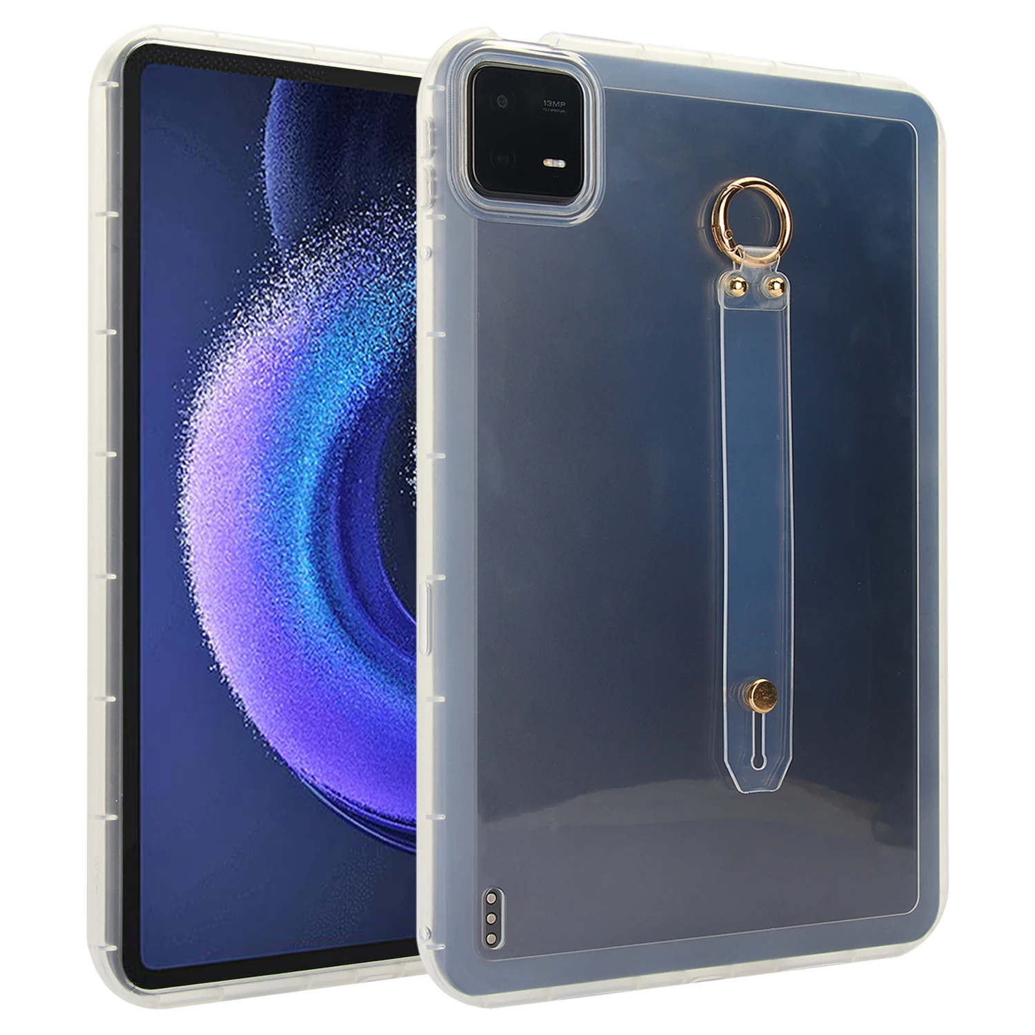 For Xiaomi Pad 6 Pro / Pad 6 Case Shockproof TPU Tablet Cover with Wristband - Transparent
For Xiaomi Pad 6 Pro / Pad 6 Case Shockproof TPU Tablet Cover with Wristband - Transparent