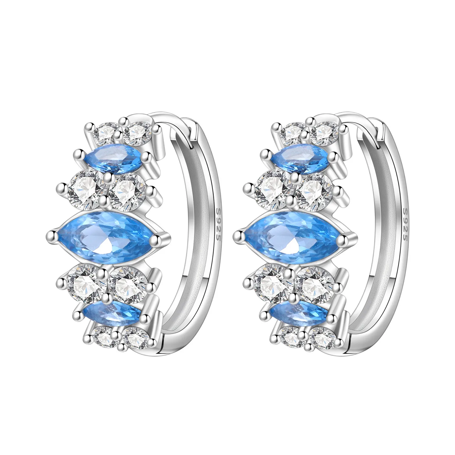 Orstarry S925 Sterling Silver Minimalist Blue Zircon Earrings Hoop Earrings For Women Jewelry Original Party Trendy Gifts
Orstarry S925 Sterling Silver Minimalist Blue Zircon Earrings Hoop Earrings For Women Jewelry Original Party Trendy Gifts